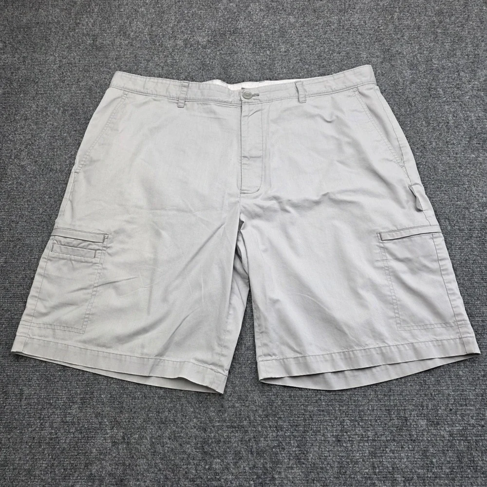 Greg Norman for Tasso Elba‎ Cargo Shorts Mens 40 Gray Flat Front Golf Casual